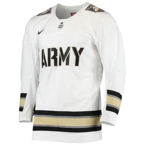 men's nike white army black knights replica hockey jersey|nike army black knights polo.